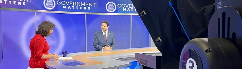 Jeff Olivet during a TV interview